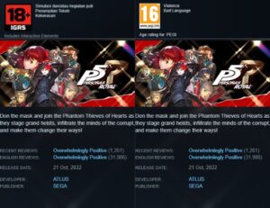 Sistem IGRS di Steam Menghilang, Penilaian Game Kembali Gunakan PEGI