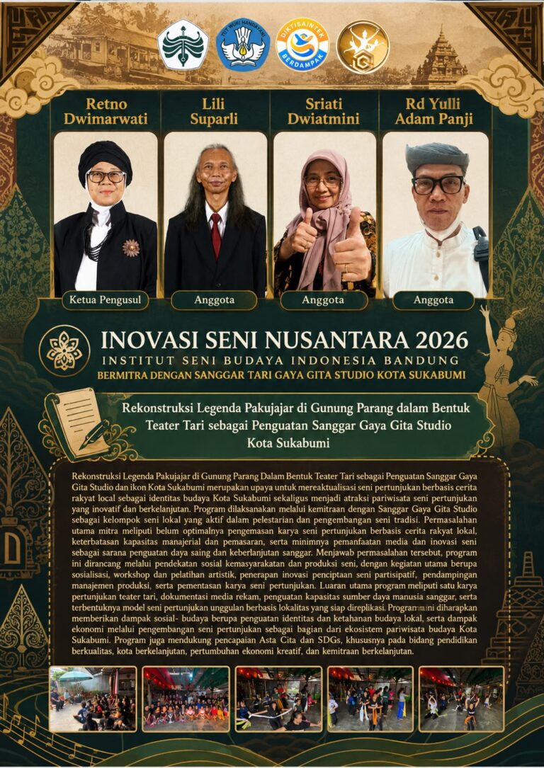 Institut Seni Budaya Indonesia (ISBI) Bandung bermitra dengan Sanggar Tari Gaya Gita Studio Kota Sukabumi